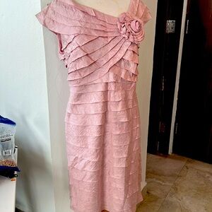 Elegant formal rose dress